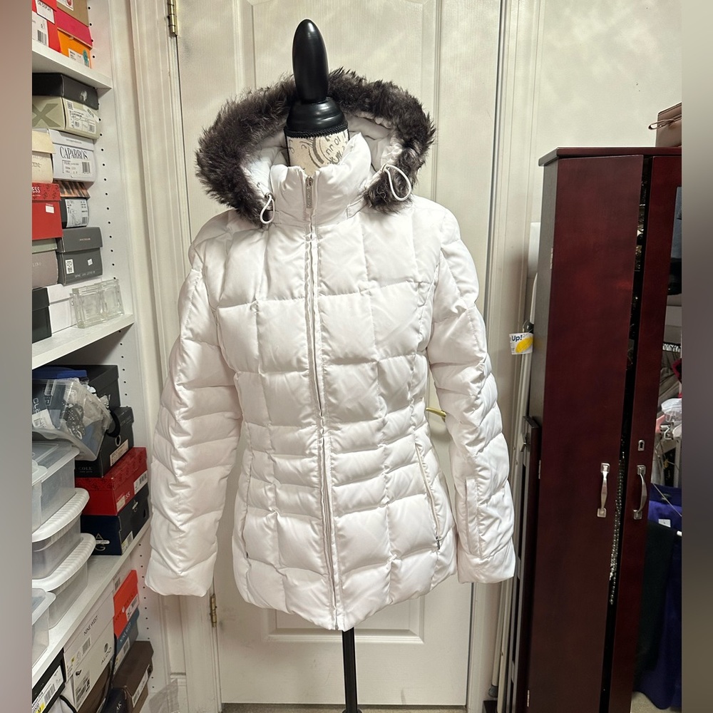 White Puffer Warm Jacket